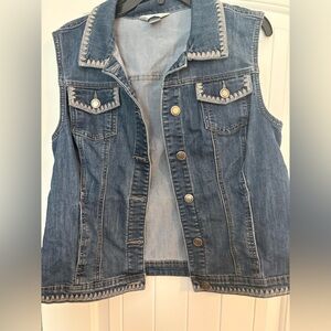 Christopher + Banks 🍋 Blue Denim Vest